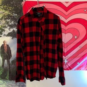 Forever 21 Red Flannel button down